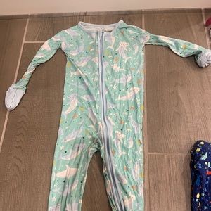 Little Sleepies Zipper Onesie Shark print